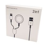 מטען מגנטי כפול 2 ב 1 לשעוני אפל ואייפונים