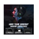 אוזניות גיימינג K19 עם תאורת RGB