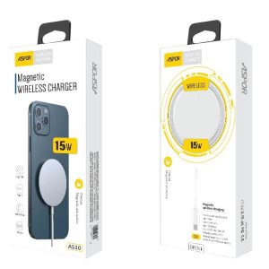 מטען אלחוטי מגנטי 15W/ משטח טעינה אלחוטי