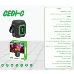 רמקול בלוטות' GEDI-G GD-132 עם תאורת LED ורצועת נשיאה