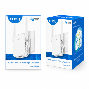 מגדיל טווח אלחוטי Cudy RE300 N300 עם תמיכה ב־Mesh