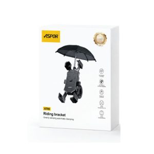 מחזיק טלפון לאופניים עם מטריית שמש/גשם – ASPOR A706